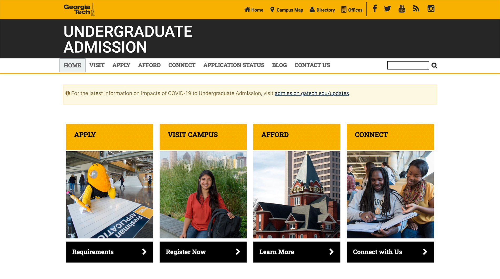 georgia techadmissions home page