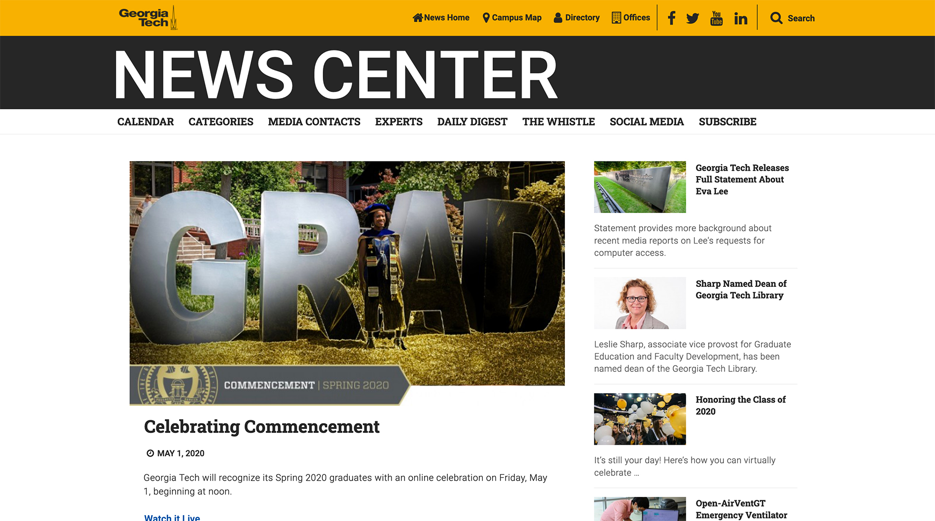 georgia tech news home page