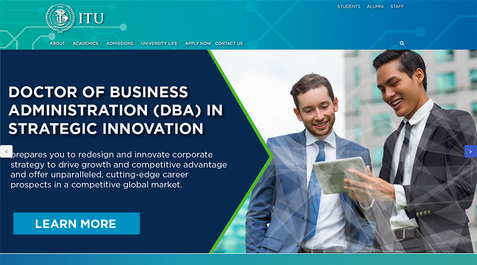 itu landing page