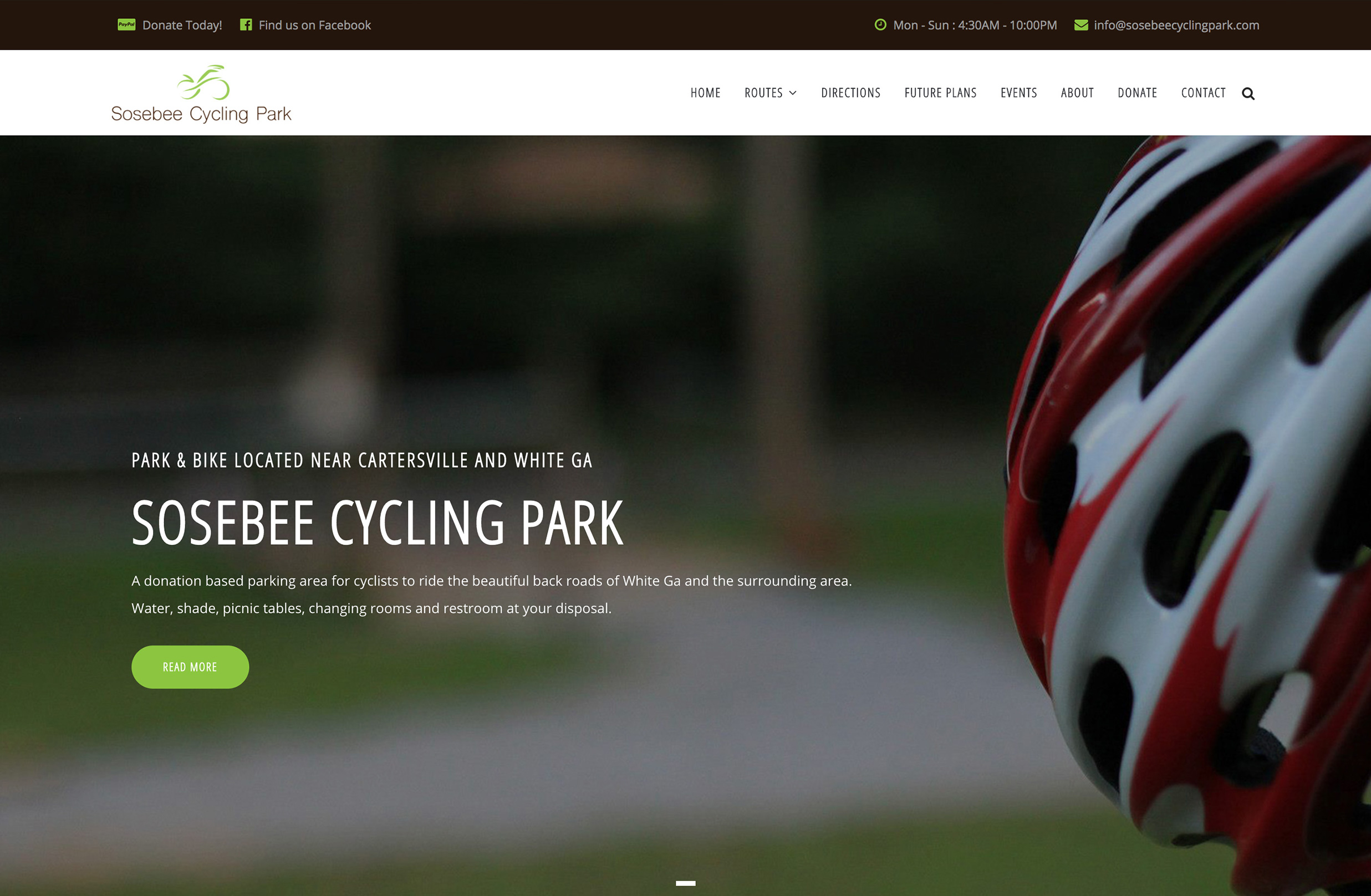 Sosebee Cycling Park home page